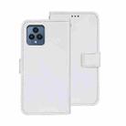 For T-Mobile REVVL 6 5G idewei Crazy Horse Texture Leather Phone Case with Holder(White) - 1