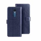 For Sharp Rouvo V idewei Crazy Horse Texture Leather Phone Case with Holder(Blue) - 1