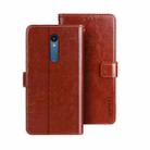 For Sharp Rouvo V idewei Crazy Horse Texture Leather Phone Case with Holder(Brown) - 1