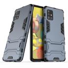 For Galaxy A51 5G PC + TPU Shockproof Protective Case with Holder(Navy) - 1