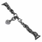 20mm Universal Metal Chain Watch Band(Black) - 1