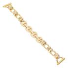 20mm Universal Metal Screw Chain Watch Band(Gold) - 1