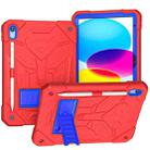 For iPad 10th Gen 10.9 2022 Bumblebee Silicone + PC Shockproof Tablet Case with Holder(Red) - 1