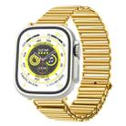 Chain Buckle Stainless Steel Watch Band For Apple Watch Series 9&8&7 41mm / SE 3&SE 2&6&SE&5&4 40mm / 3&2&1 38mm (Gold) - 1