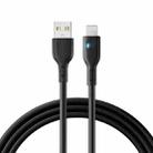 JOYROOM S-UL012A13 2.4A USB to 8 Pin Fast Charging Data Cable, Length:2m(Black) - 1