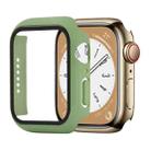 Shockproof PC+Tempered Glass Watch Protective Case For Apple Watch Series 8&7 41mm(Mint Green) - 1