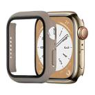 Shockproof PC+Tempered Glass Watch Protective Case For Apple Watch Series 8&7 45mm(Khaki) - 1
