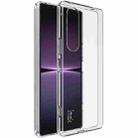 For Sony Xperia 1 V IMAK UX-5 Series TPU Phone Case(Transparent) - 1