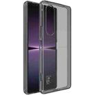 For Sony Xperia 1 V IMAK UX-5 Series TPU Phone Case(Transparent Black) - 1