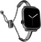 Stainless Steel Bracelet Watch Band For Apple Watch Series 9&8&7 41mm / SE 3&SE 2&6&SE&5&4 40mm / 3&2&1 38mm(Black) - 1