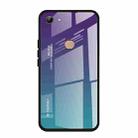 For Vivo Y83 Gradient Color Glass Case(Purple) - 1