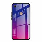 For Vivo Y83 Gradient Color Glass Case(Red Blue) - 1