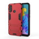 For Huawei Honor Play 4T PC + TPU Shockproof Protective Case with Invisible Holder(Red) - 1