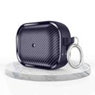 For AirPods Pro 2 Photo Frame Carbon Fiber Series Earphone Case(Dark Blue) - 1