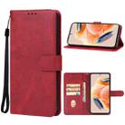 For Xiaomi Redmi Note 12 Pro 4G Leather Phone Case(Red) - 1