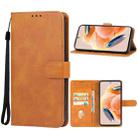 For Xiaomi Redmi Note 12 Pro 4G Leather Phone Case(Brown) - 1
