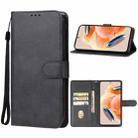 For Xiaomi Redmi Note 12 Pro 4G Leather Phone Case(Black) - 1