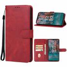 For Nokia C12 / C12 Plus / C12 Pro Leather Phone Case(Red) - 1