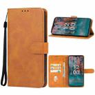 For Nokia C12 / C12 Plus / C12 Pro Leather Phone Case(Brown) - 1