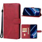 For Realme GT Neo5 SE Leather Phone Case(Red) - 1