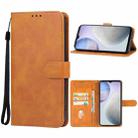 For vivo Y11 2023 / Y02 4G / Y02A  Leather Phone Case(Brown) - 1