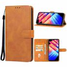 For Infinix Hot 30i Leather Phone Case(Brown) - 1
