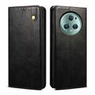 For Honor Magic5 Oil Wax Crazy Horse Texture Leather Phone Case(Black) - 1