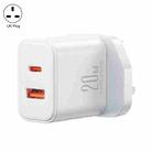 J0YROOM TCF05 20W USB+USB-C/Type-C Fast Charger, Specification:UK Plug(White) - 1