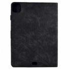 For iPad Pro 11 / Air 4 10.9 2020 / Air 5 10.9 Fortune Tree Pressure Flower PU Tablet Case with Wake-up / Sleep Function(Black) - 3