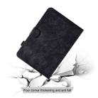 For iPad Pro 11 / Air 4 10.9 2020 / Air 5 10.9 Fortune Tree Pressure Flower PU Tablet Case with Wake-up / Sleep Function(Black) - 6