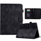 For Amazon Kindle Paperwhite 2021 Fortune Tree Pressure Flower PU Tablet Case with Wake-up / Sleep Function(Black) - 1