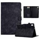 For Lenovo M10 HD 2nd X306X Fortune Tree Pressure Flower PU Tablet Case with Wake-up / Sleep Function(Black) - 1