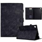 For Huawei Enjoy Tablet 2 / MatePad T 10 / MatePad T 10S / Honor Pad 6 / Honor Pad X6 Fortune Tree Pressure Flower PU Tablet Case (Black) - 1