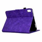 For iPad mini 2021 / mini 6 Fortune Tree Pressure Flower PU Tablet Case with Wake-up / Sleep Function(Purple) - 5