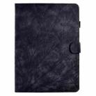 For iPad mini 2021 / mini 6 Fortune Tree Pressure Flower PU Tablet Case with Wake-up / Sleep Function(Black) - 2