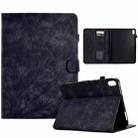 For Lenovo Tab P11 J606F Fortune Tree Pressure Flower PU Tablet Case with Wake-up / Sleep Function(Black) - 1
