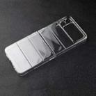 For Samsung Galaxy Z Flip3 5G Transparent Glossy PC Phone Case - 1