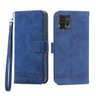 For Motorola Moto G Power 2023 Dierfeng Dream Line TPU + PU Leather Phone Case(Blue) - 1