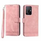 For Xiaomi Redmi K60/K60 Pro Dierfeng Dream Line TPU + PU Leather Phone Case(Pink) - 1