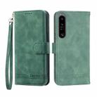 For Sony Xperia 10 V 4G Dierfeng Dream Line TPU + PU Leather Phone Case(Green) - 1