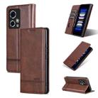 For Honor 90 GT AZNS Magnetic Calf Texture Flip Leather Phone Case(Dark Brown) - 1