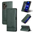 For Honor Play 50/Play 50m 5G AZNS Magnetic Calf Texture Flip Leather Phone Case(Dark Green) - 1