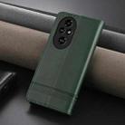 For Honor 200 AZNS Magnetic Calf Texture Flip Leather Phone Case(Dark Green) - 3