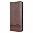 For Honor Play 60 Plus AZNS Magnetic Calf Texture Flip Leather Phone Case(Dark Brown) - 3