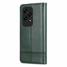 For Honor 200 Lite Global AZNS Magnetic Calf Texture Flip Leather Phone Case(Dark Green) - 3