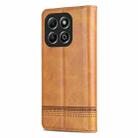 For Honor X6b AZNS Magnetic Calf Texture Flip Leather Phone Case(Light Brown) - 3