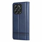 For Honor X6b AZNS Magnetic Calf Texture Flip Leather Phone Case(Dark Blue) - 3