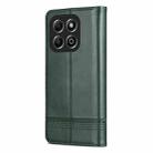 For Honor X6b AZNS Magnetic Calf Texture Flip Leather Phone Case(Dark Green) - 3