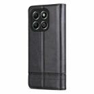 For Honor X6b AZNS Magnetic Calf Texture Flip Leather Phone Case(Black) - 3