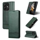 For Honor X60i AZNS Magnetic Calf Texture Flip Leather Phone Case(Dark Green) - 1